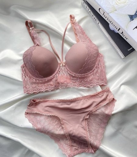 طقم لانجري دانتيل مشبك