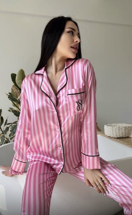 بيجاما victoria secret  مخطط فوشي