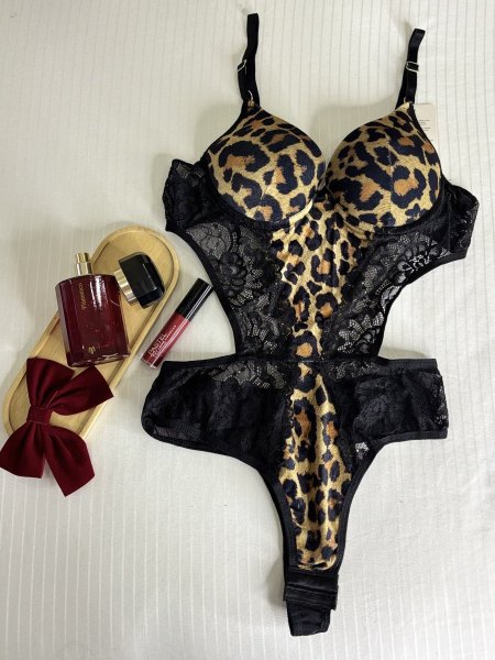 Bodysuit مخمل ناعم تايجر 